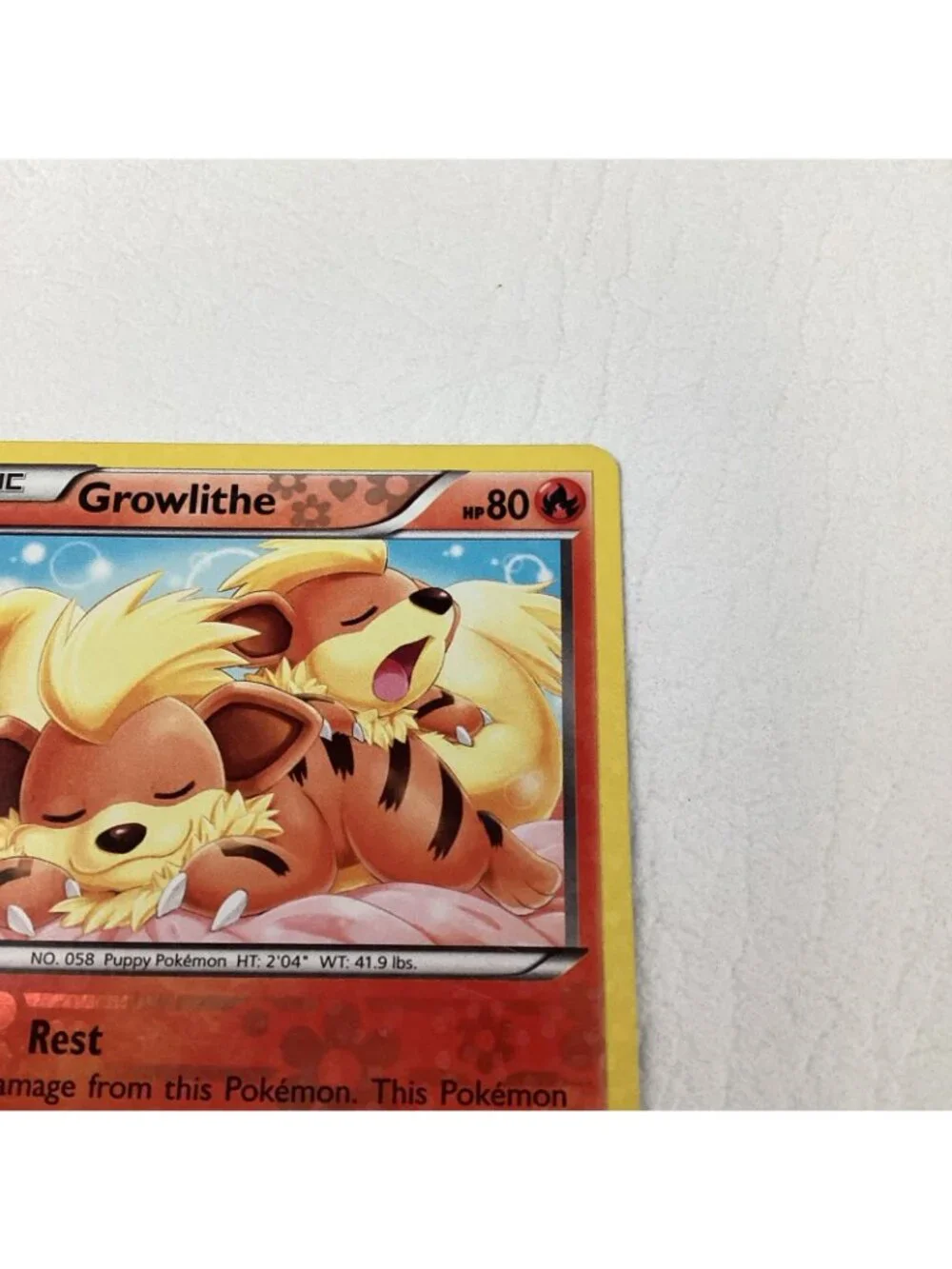Growlithe RC4/RC25 Legendary Treasures: Radiant Collection Pokemon TCG Holo Rare